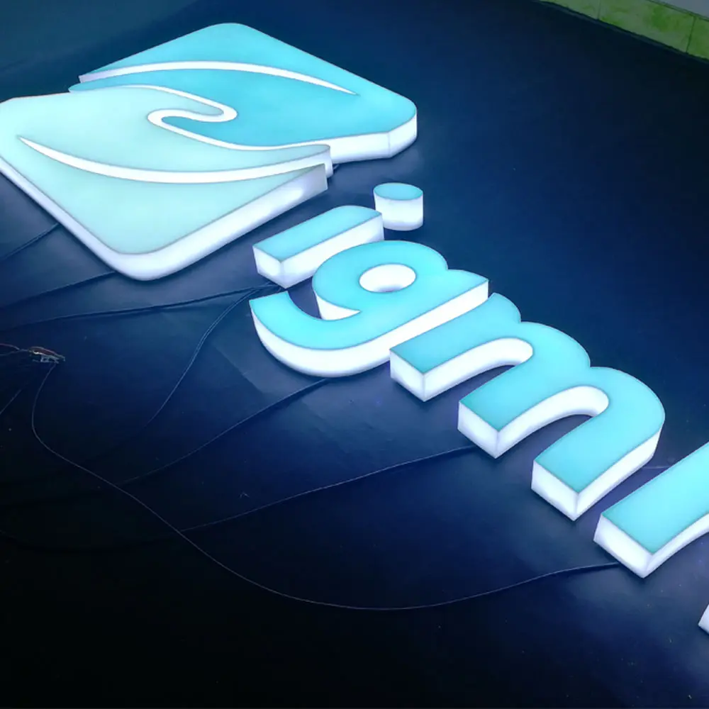 Business Advertising led acrylic letter sign and logo sinage for outdoor and indoor use