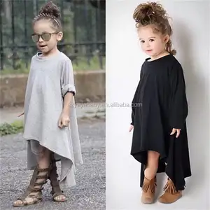 Модные хлопковые платья YAYA для маленьких девочек с длинным рукавом