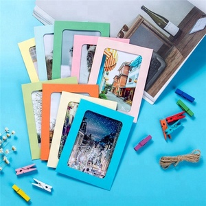 Bán Buôn 7 Pcs DIY Kraft Khung Ảnh Chủ Bán Buôn Giấy Hình Ảnh Hình Ảnh Khung Tường Trang Trí Tường Khuyến Mại Kinh Doanh Quà Tặng - Product Image 3