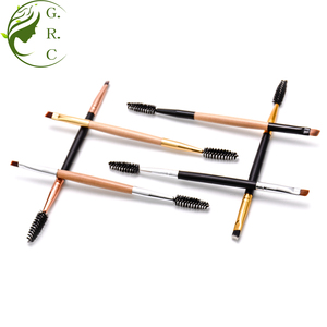 Outils de maquillage en or Eco Kabuki, étiquette privée, affichage Double face, cheveux 200 pouces, brosse à cils spojolie - Product Image 5
