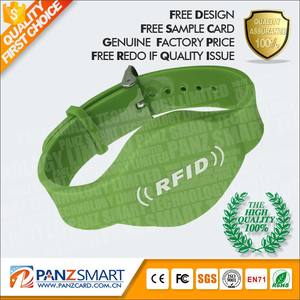 Cheap Bulk Silicone RFID Bracelet 13.56MHz F08 Chip ISO 14443A Waterproof Adjustable Wristband NFC Bracelet with logo Printing - Product Image 6