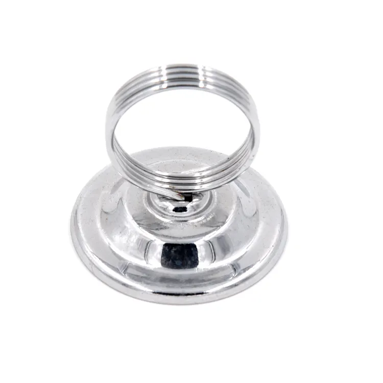 Amazon Hot selling Stainless Steel Spring Ring Clip Card Menu Holder