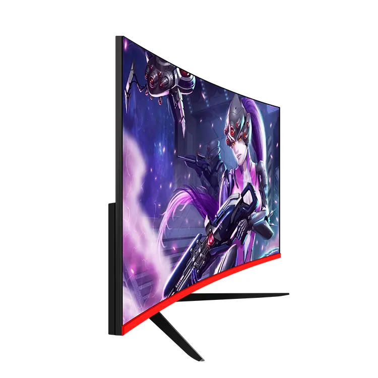 Kualitas Tinggi 2560*1440 Resolusi 32 Inch Lebar Layar 144Hz Melengkung Monitor Buah untuk Permainan