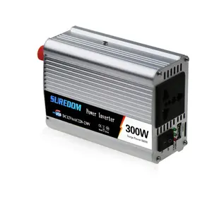 Suredom 300w dc 12v至交流110v 220v离网功率逆变器转换器，用于汽车