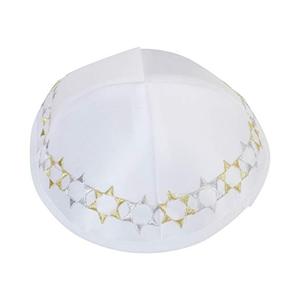 หมวก Kippah สำหรับผู้ชายและเด็ก,ผ้าซาตินสวยงามระบายอากาศได้ดีสวมใส่สบายอ่อนนุ่ม <span class=keywords><strong>Yamaka</strong></span> Kippa สำหรับการเฉลิมฉลองการศึกษา - Product Image 5