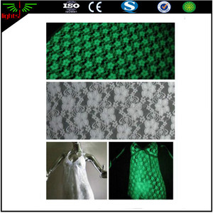 hola viz luminiscente poliéster tejido de malla para luminoso resplandor en la oscuridad vestidos/vestido dacing luminosa - Product Image 1