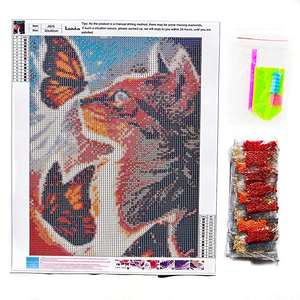 Papillon et chat 5D <span class=keywords><strong>diamant</strong></span> peinture Kits pleine perceuse <span class=keywords><strong>diamant</strong></span> <span class=keywords><strong>broderie</strong></span> - Product Image 1
