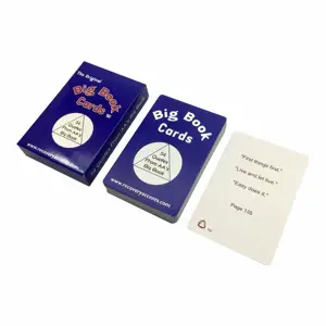 Impresión de tarjetas de Libro Grande personalizado, plástico, cartas de juego y caja