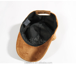 หมวกกำมะหยี่ปีกสั้นพร้อมงานปัก 3 มิติ หมวกเบสบอล หมวกหนังกลับ - Product Image 6