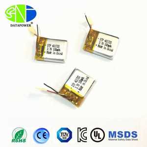 맞춤형 크기 얇은 배터리 Dtp 401720 리포 배터리 3.7v 100mah - Product Image 4