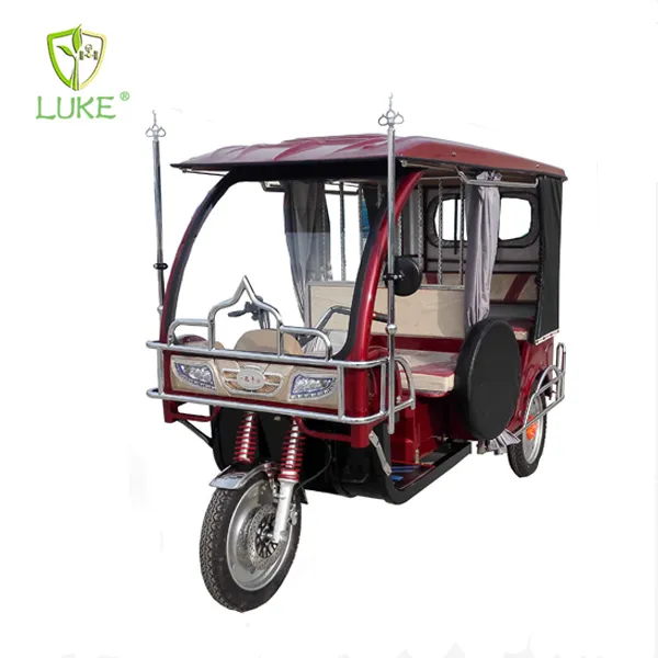 1000 w TukTuk Elektrikli Üç Tekerlekli Bisiklet için Yolcu/Turist Çift Sıra Koltuk