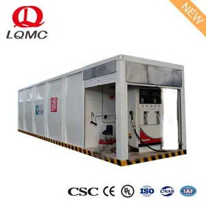 Easy move portable container mobile gas petrol station