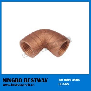 1/2 \ "a 2 \" NPT BSP 90 grados codo hembra accesorios de tubería Manual potencia latón bronce - Product Image 2