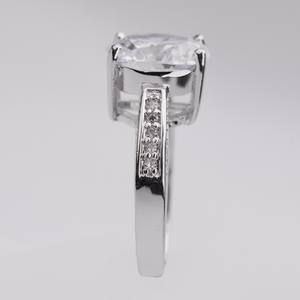 LUOTEEMI – bagues de mariage de Couple, bijoux de mode, une coupe ovale, Zircon CZ Vintage CZ, bagues de fiançailles - Product Image 6