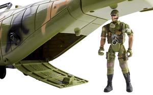 Bombardiere gigante F16 militare da combattimento aereo giocattolo con luci e suoni dell'esercito per bambini, include Mini soldati - Product Image 6