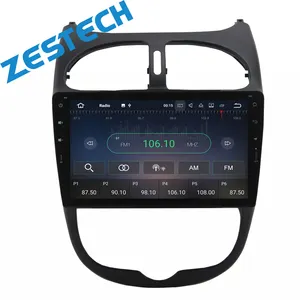 Autoradio ZESTECH per Peugeot 206 con sistema di navigazione gps per lettore dvd per auto