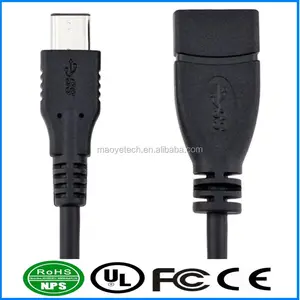 Wholesale PVC Jacket USB3.1 Type C 3.0 Male to Female Charging   Data Transfer Extension Cable