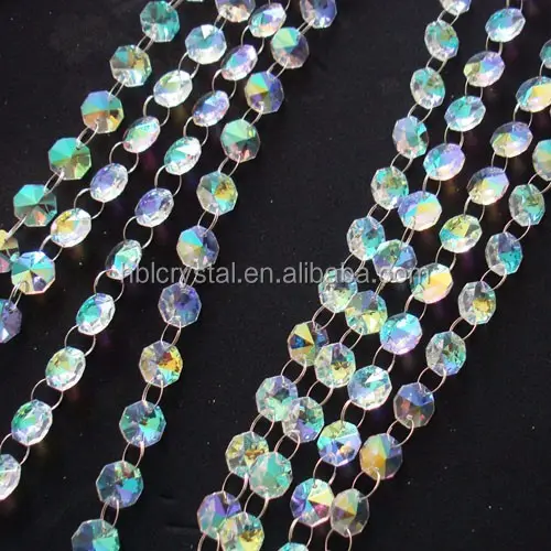 14ミリメートルAb Color K9 Crystal Glass Garland Beads Chain