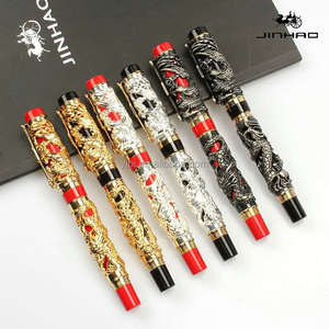 Penna stilografica Jinhao Dragon Phoenix con Set di astucci di lusso collezione <span class=keywords><strong>Vintage</strong></span> con penna firma convertitore di ricarica inchiostro - Product Image 1