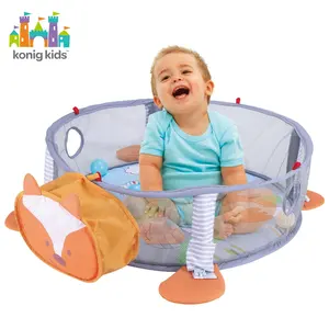 Konig儿童教育婴儿健身房多功能健身房折叠彩色三合一活动婴儿游戏健身房儿童海洋球
