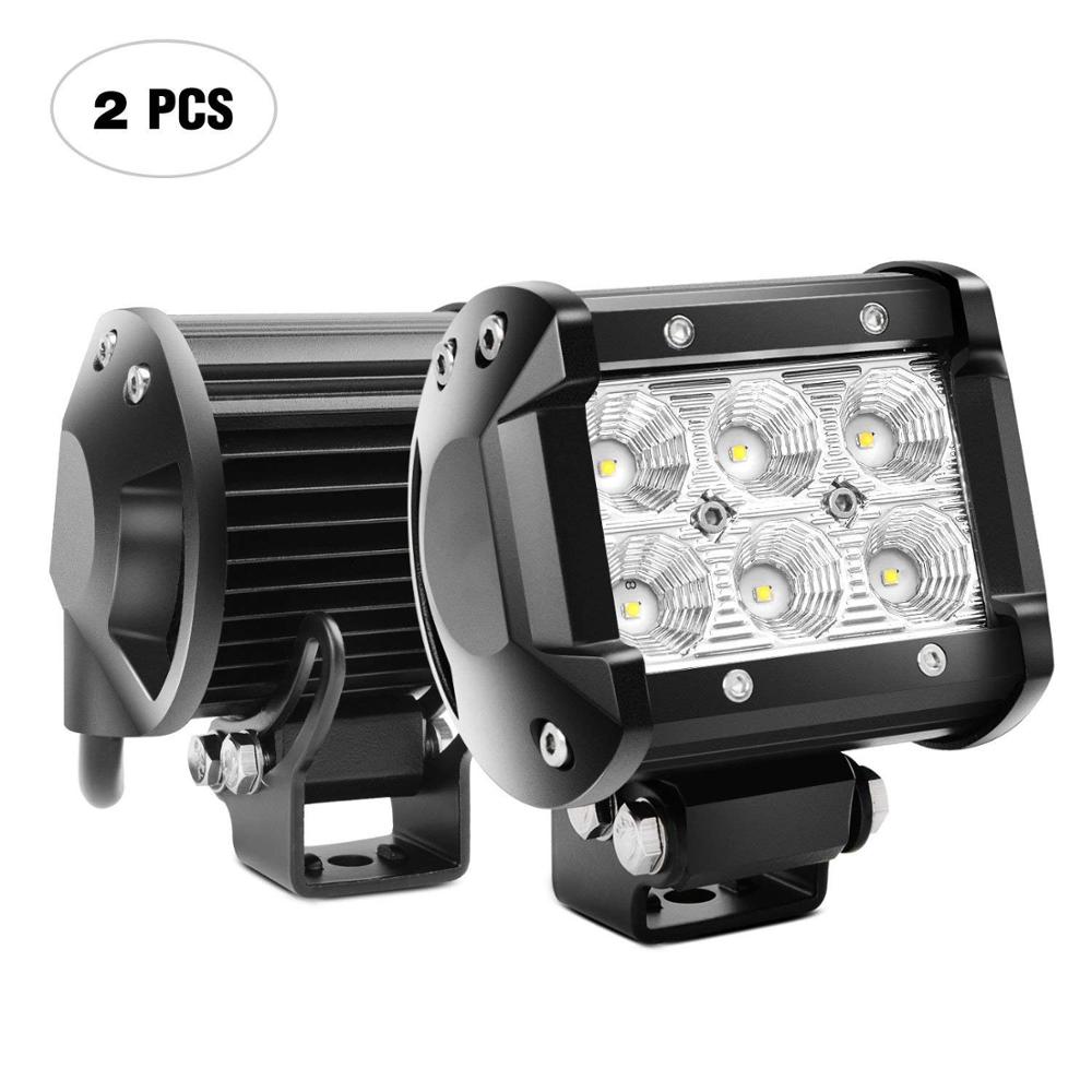 Automotive Accessories Best Selling High Quality IP66 Waterproof Spot Flood Beam 18W Car LED Light Bar 4 Inch