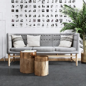 Non-slip Tiny Penny Shape Vòng Phòng Tắm Vòi Sen Tầng Matte Đen Micro Không Tráng Men Gạch Mosaic - Product Image 5