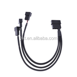 Nero Maniche Lunghe pin IDE Molex a-Port Pin/Pin dispositivo di Raffreddamento Ventola Di Raffreddamento Splitter Cavo di Alimentazione - Product Image 3