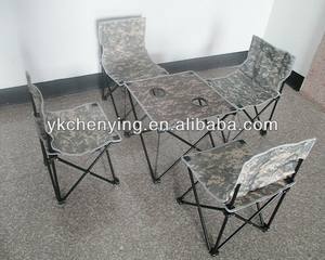 Set di tavolo e sedie da pranzo in acciaio inossidabile per quattro bambini - Product Image 1