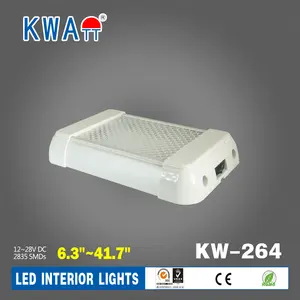 Rv Interior Light Factory High Quality High Lumen Newest 24SMDs 12-28V Rectangle Vehicle Auto Caravan Cabin RV With CE RoHS Led Rv Interior Light