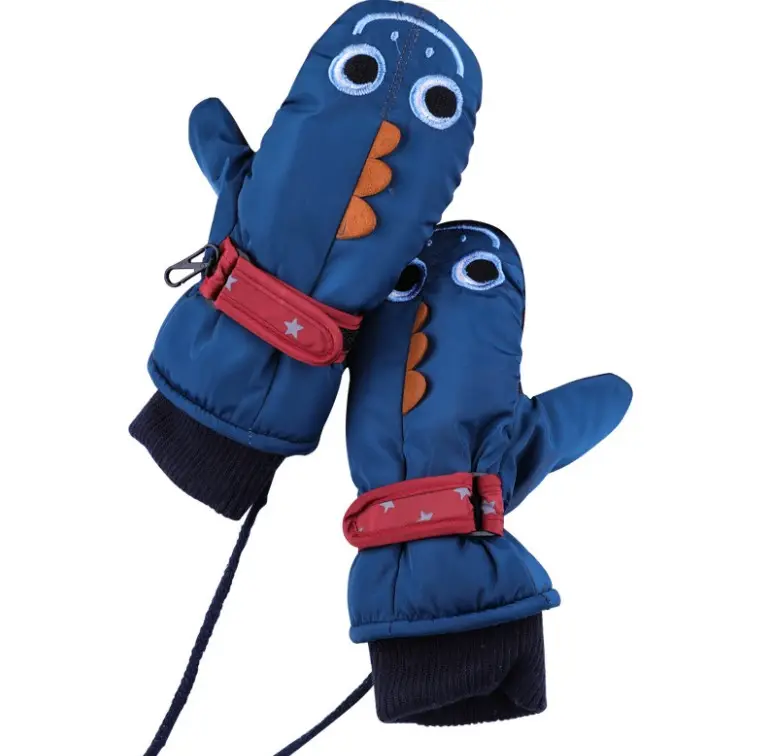 Winter Fleece Ski Gym Gloves Waterproof Warm Skiing Children Outdoor Sport Glove Cold Weather Kids Heated Hand Gloves