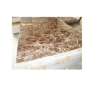 Faux stone wall panels and fireproof pvc marble panel sheet