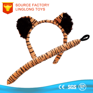 バレンタインギフト幼児玩具リアルなシベリアの虎の足と尾韓国の赤ちゃんの髪の飾りハロウィーンの衣装 - Product Image 4