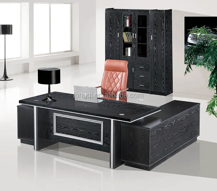 Novo design moderno mobiliário de madeira da melamina mesa de chefe do executivo mesa de escritório