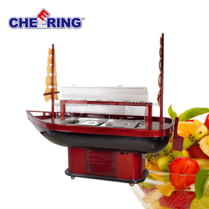 China factory luxury wooden countertop refrigerator machine salad bar buffet outfit for hotel - Product Image 1