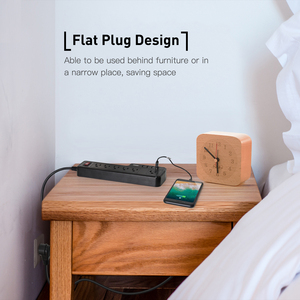 Protection Contre Les Surtensions à 6 prises Multi Prise Adaptateur Mural Multiprise avec 4 Ports De Chargement USB 3.4 A, 900 <span class=keywords><strong>Joules</strong></span> - Product Image 5
