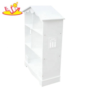 2018 nuovo disegno bianco di legno a forma di casa scaffale per i bambini W08D015B - Product Image 3