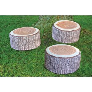 Inflatable <strong>Garden</strong> Tree Trunk <strong>Pouffe</strong> Stump Stool Waterproof Fabric Bean Bag Ottoman - Product Image 3