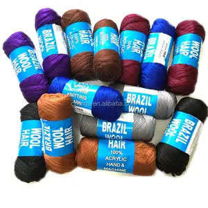 Nhiệt Độ Thấp Ngọn Lửa Sợi Tổng Hợp Để Bện Và Crochet Bện Tóc Làm Brazil Len Tóc 70 Gam Mỗi Bó