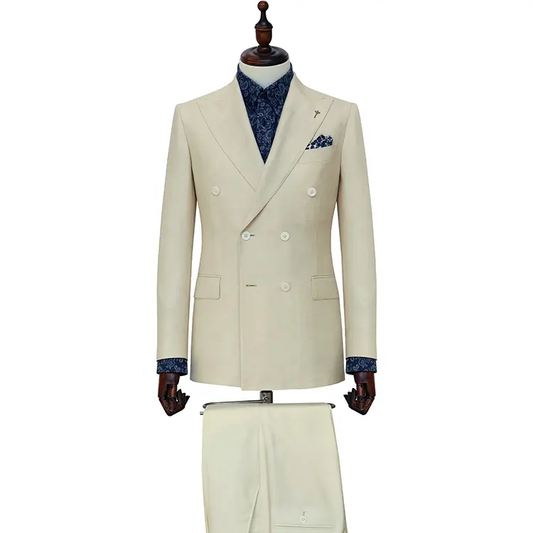 Costume de designer pour hommes à double boutonnage modèle costume de sexe en cuir blanc pour hommes