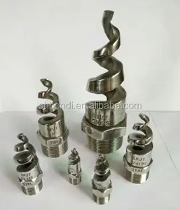 1/4 aço inoxidável 316 Espiral Bico, remoção de Poeira espiral bocal de refrigeração