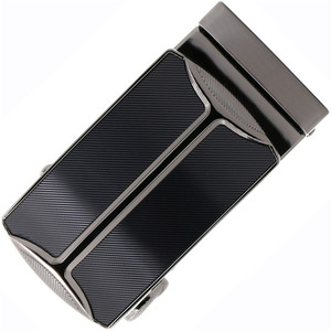 Automatic Ratchet Sliding Black Custom Leather Men <strong>Belt</strong>