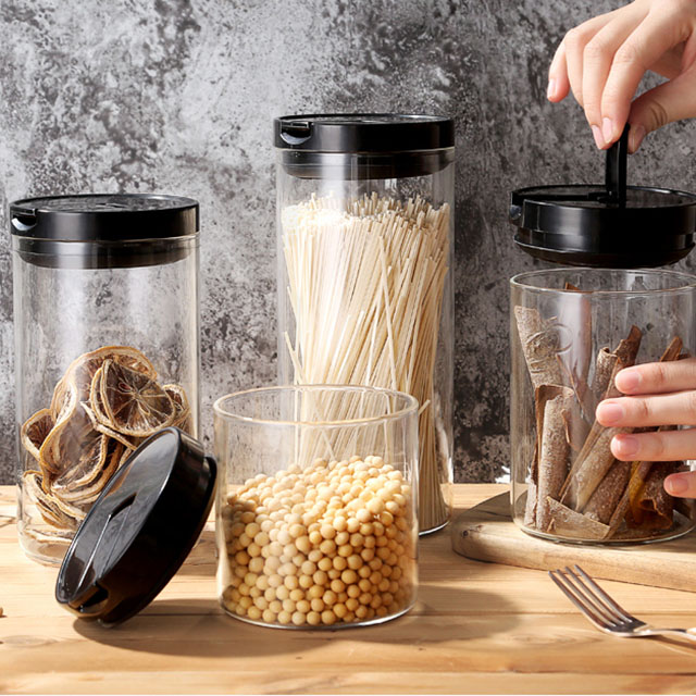Glass Storage Jar Heat-resistant Glass Jar Glass Containers For Storing Food