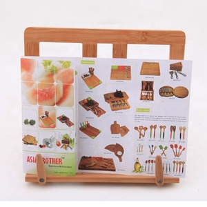 Soporte <span class=keywords><strong>de</strong></span> <span class=keywords><strong>libro</strong></span> <span class=keywords><strong>de</strong></span> madera <span class=keywords><strong>de</strong></span> bambú ajustable Utensilio portátil y plegable para una comodidad <span class=keywords><strong>de</strong></span> lectura óptima - Product Image 1