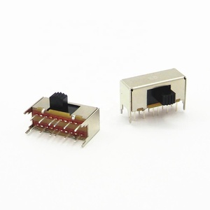 Momentary 12 Pin <strong>Slide</strong> <strong>Switch</strong> <strong>4</strong> <strong>Pole</strong> <strong>2</strong> <strong>Position</strong> Dual Row Small Right Angle <strong>Slide</strong> on Off <strong>Switch</strong> - Product Image 3