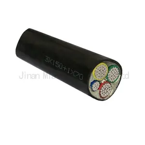 0.6/1kv YJLV 150mm2 aluminum conductor 3 phase 4 wire PVC insulated flexible power cable