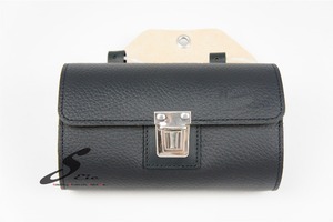 Clásico Accesorios Moto <span class=keywords><strong>Bicicleta</strong></span> <span class=keywords><strong>Alforja</strong></span> de <span class=keywords><strong>Cuero</strong></span> Negro - Product Image 2