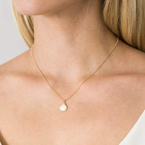 सोने खोल हार छोटे शंख हार मिठाइयां क्लैम खोल हार के रूप में महासागर सागर प्रेमी उपहार - Product Image 4