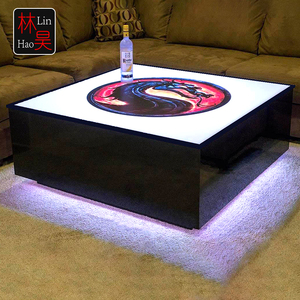 Contemporain prix maison blanc lueur d'événement cocktail led table de café meubles - Product Image 5