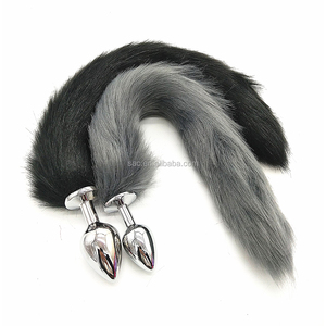 Sacknove Nhiều màu khiêu dâm thay thế niềm vui trò chơi thép kim loại lông nhân tạo <span class=keywords><strong>Fox</strong></span> đuôi hậu môn cắm cho phụ nữ mông Đồ chơi tình dục - Product Image 5