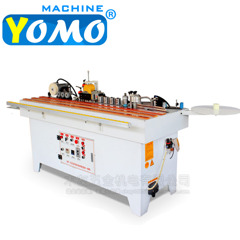 Деревообрабатывающий Кромкооблицовочный станок с обрезкой полировки ПВХ ручной Кромкооблицовочный станок WF50D